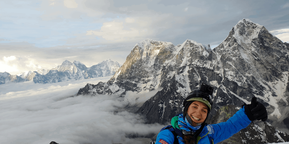 Joyce Azzam, ambassador for Himalayan Life's Mountain Plastic was the first Lebanese woman to finish the Seven Summits and she submitted Everest this last year.